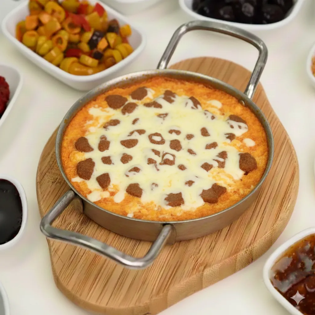 Kavurmalı Peynirli Menemen