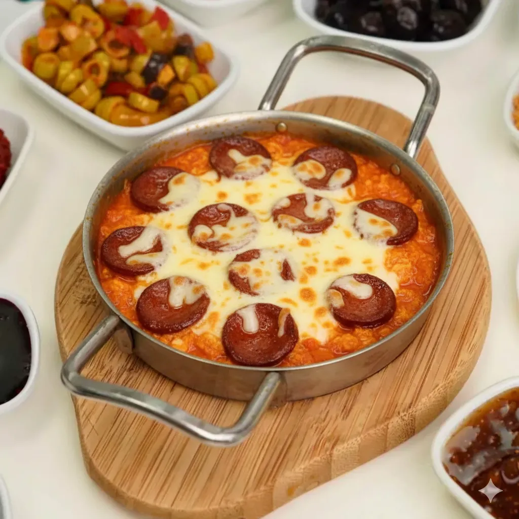 Sucuklu Peynirli Menemen