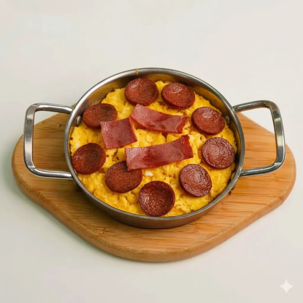 Sucuklu Pastırmalı Yumurta